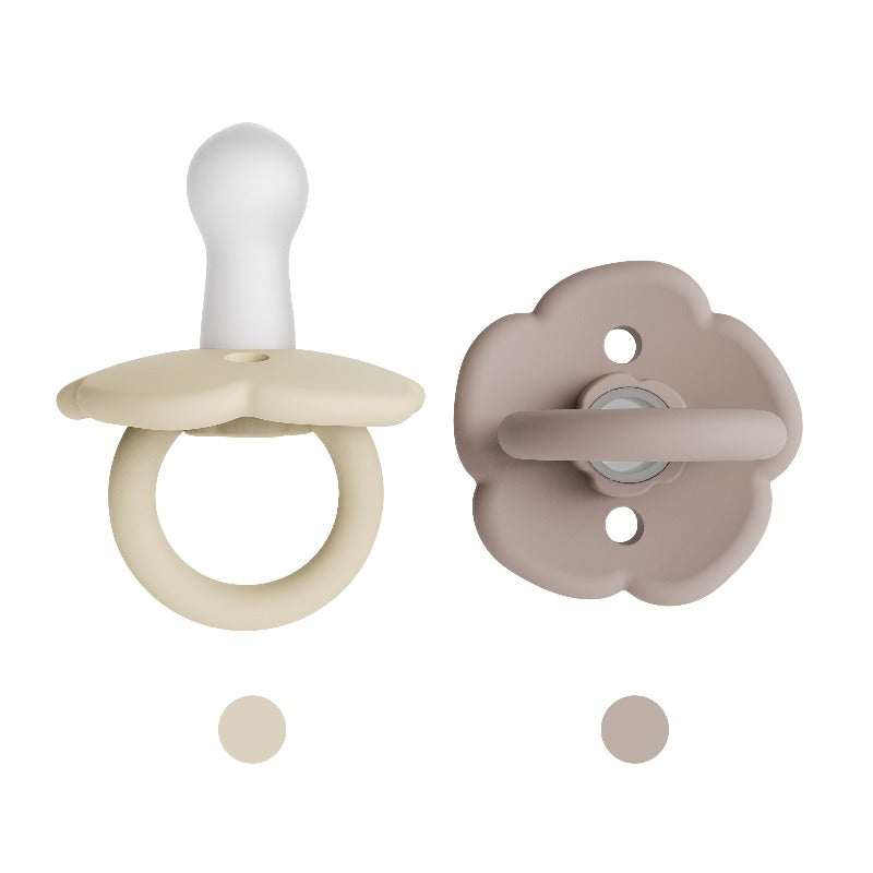 Astrid Classic Silicone Pacifier (Shifting sand/Blush)